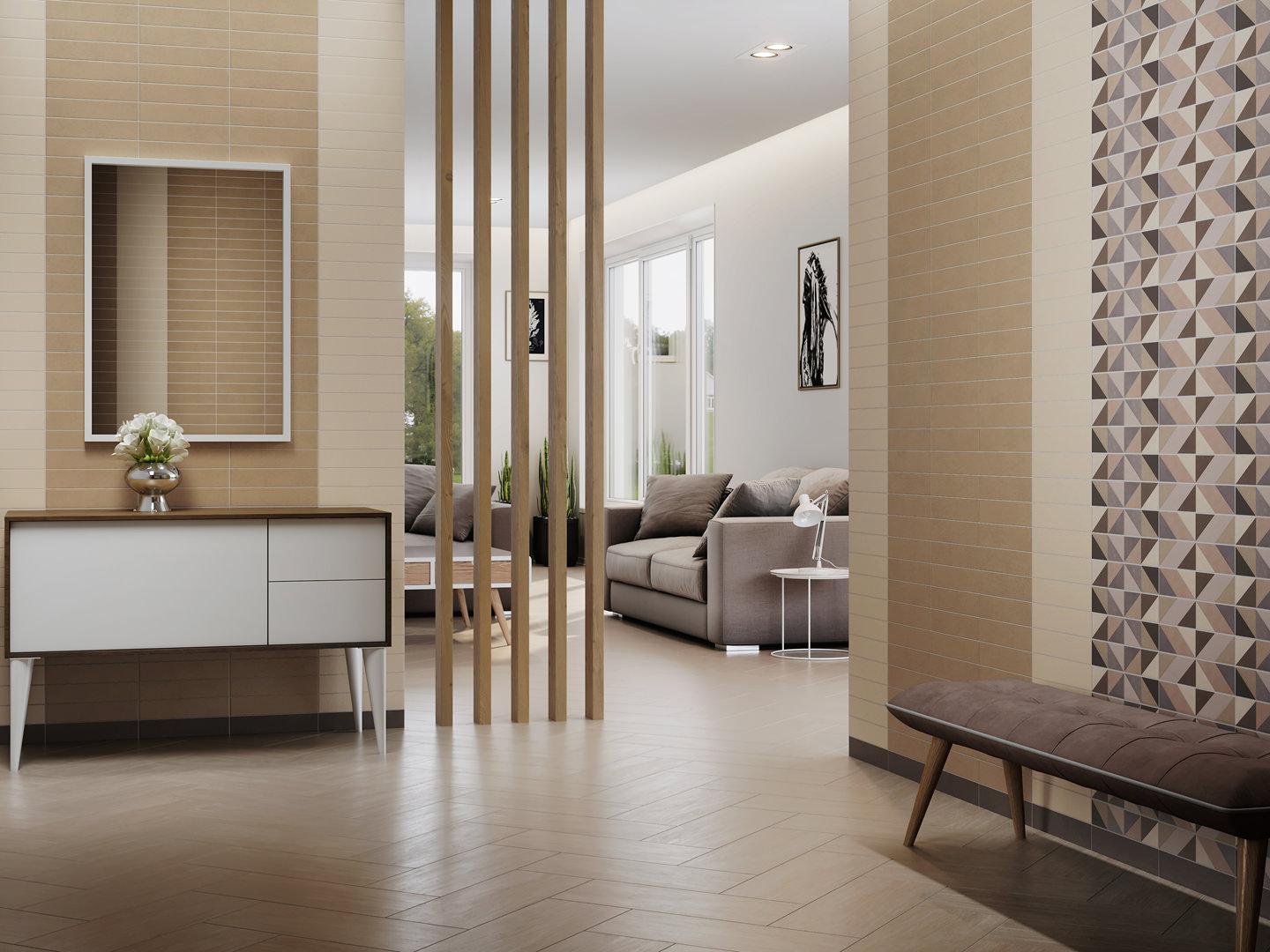 Керамическая плитка Kerama Marazzi 26304 Амстердам коричневый светлый матовая 6x28,5