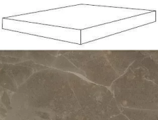 Ступень угловая правая Атлас Конкорд Супернова Стоун/ Supernova Stone Грей Wax 33x120