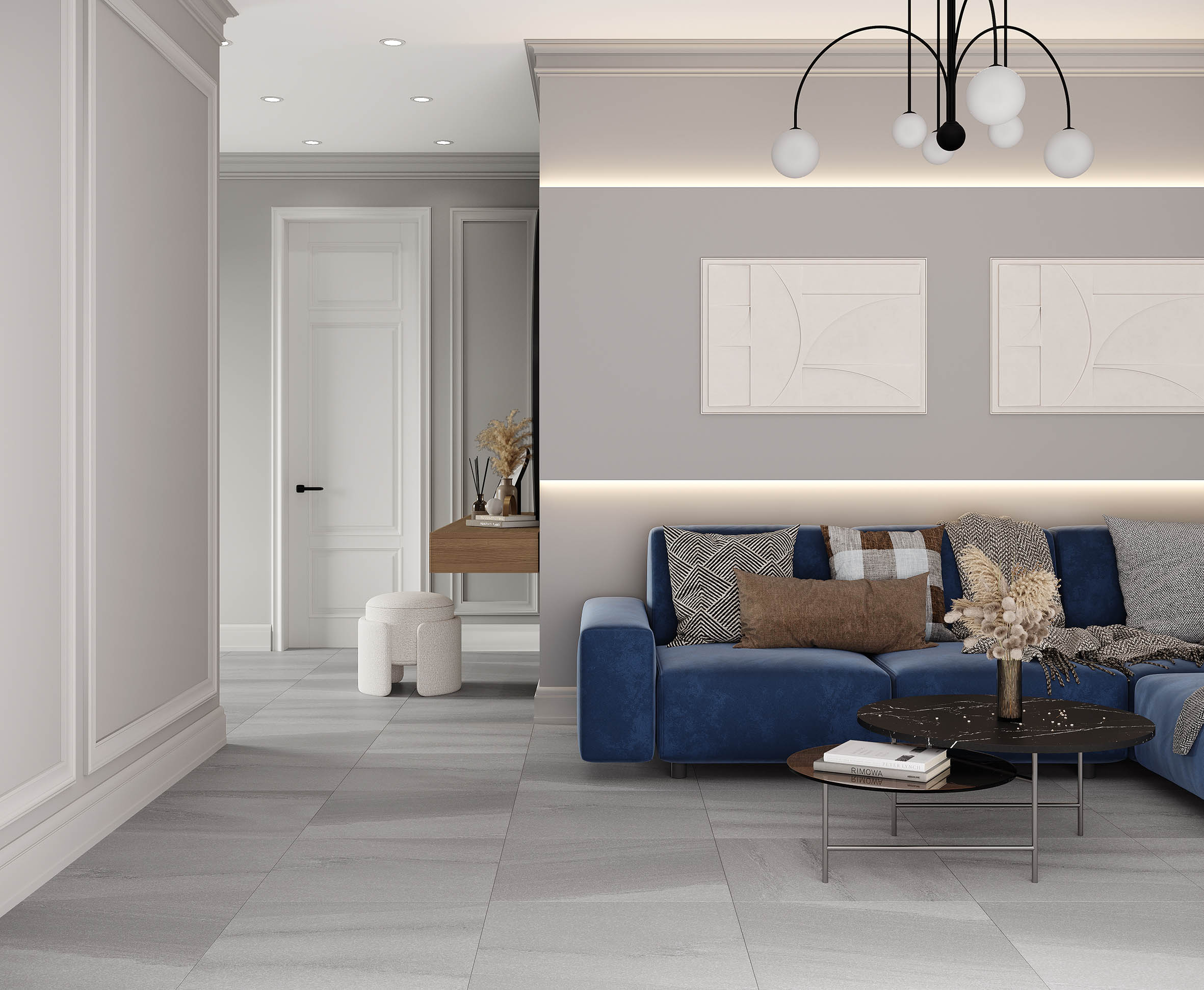 Керамогранит Laparet Urban Dazzle Gris серый 60x120 лаппатированный