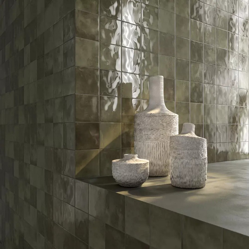Керамическая плитка Kerama Marazzi KM1515B0010N Фес зеленый глянцевый 15x15
