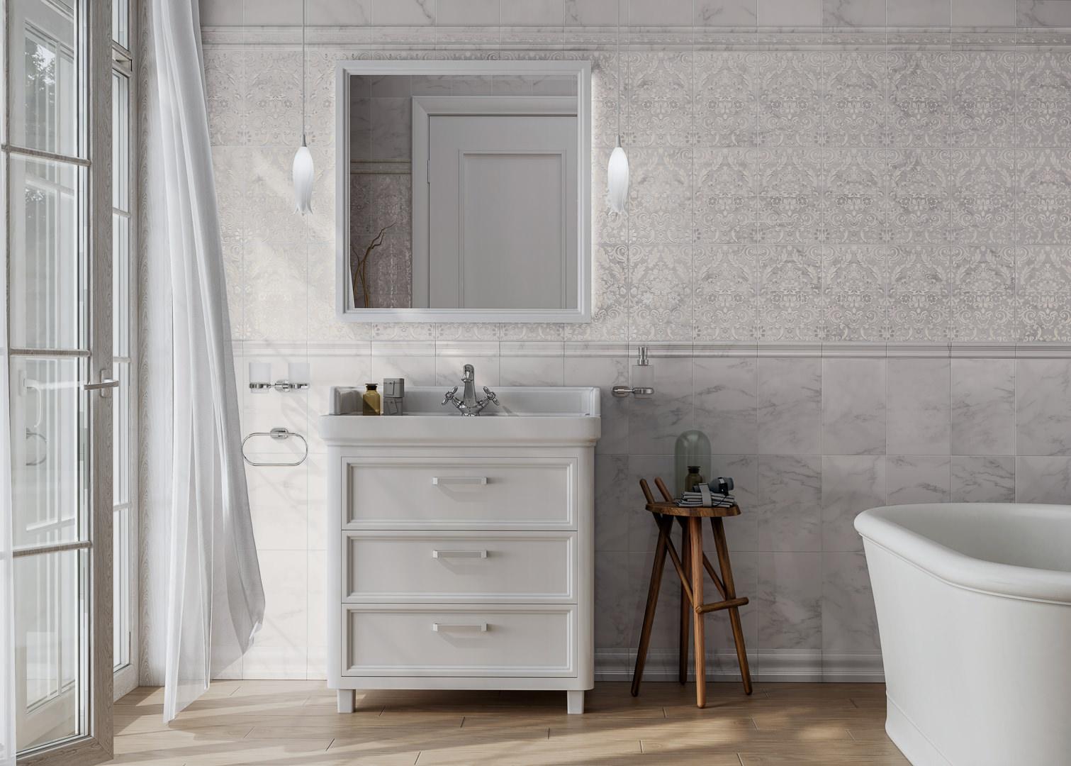Керамическая плитка Kerama Marazzi 8326 Висконти белый 20x30