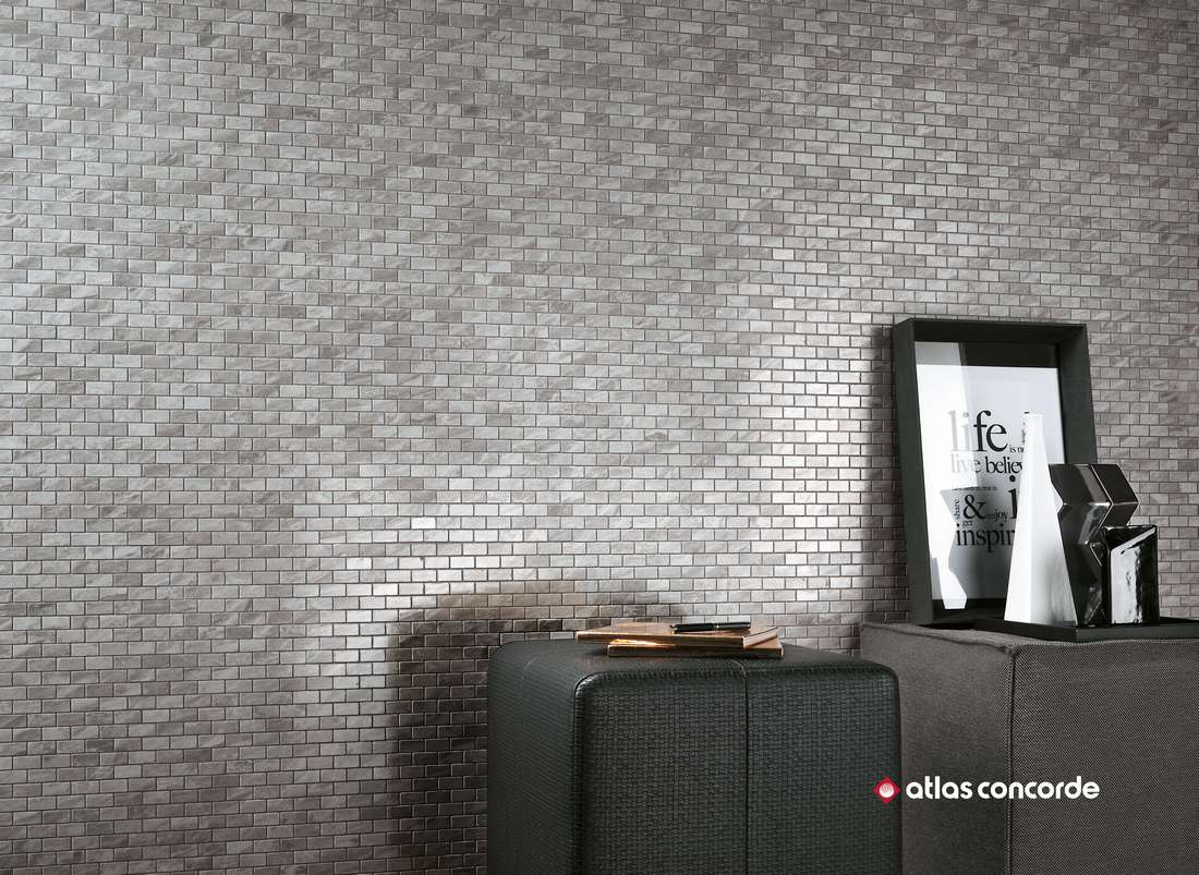 Керамическая плитка Атлас Конкорд Италия Марвел Стоун/ Marvel Stone Cream Prestige Shiny 40x80 9MSI