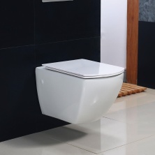 Унитаз подвесной безободковый BelBagno Carina BB514CHR