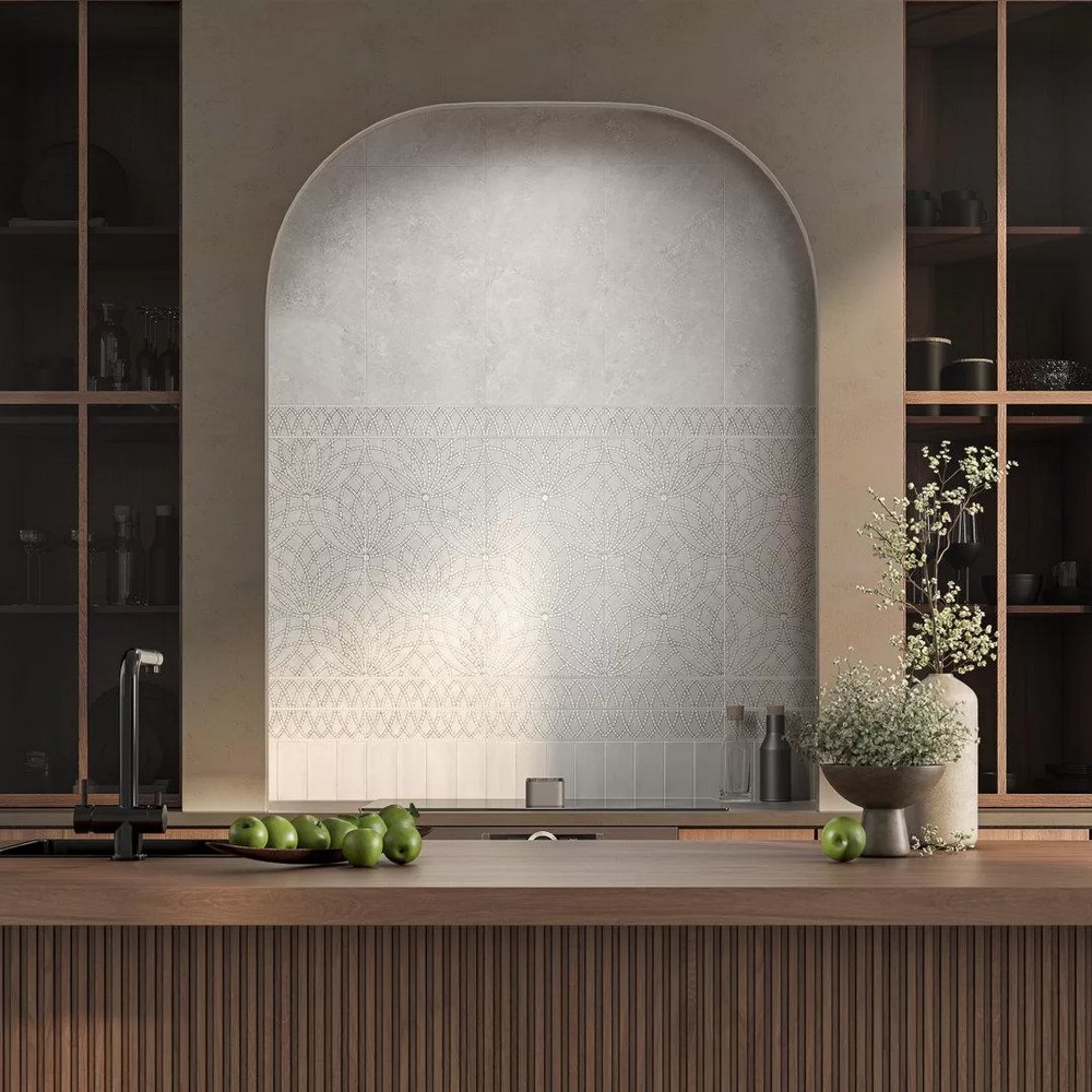 Декор Kerama Marazzi KMD3STA089BR Литос серый светлый матовый обрезной 30x60