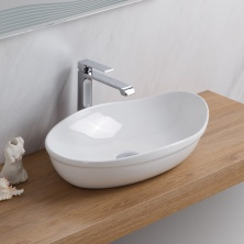 Раковина керамическая накладная овальная BelBagno BB1362