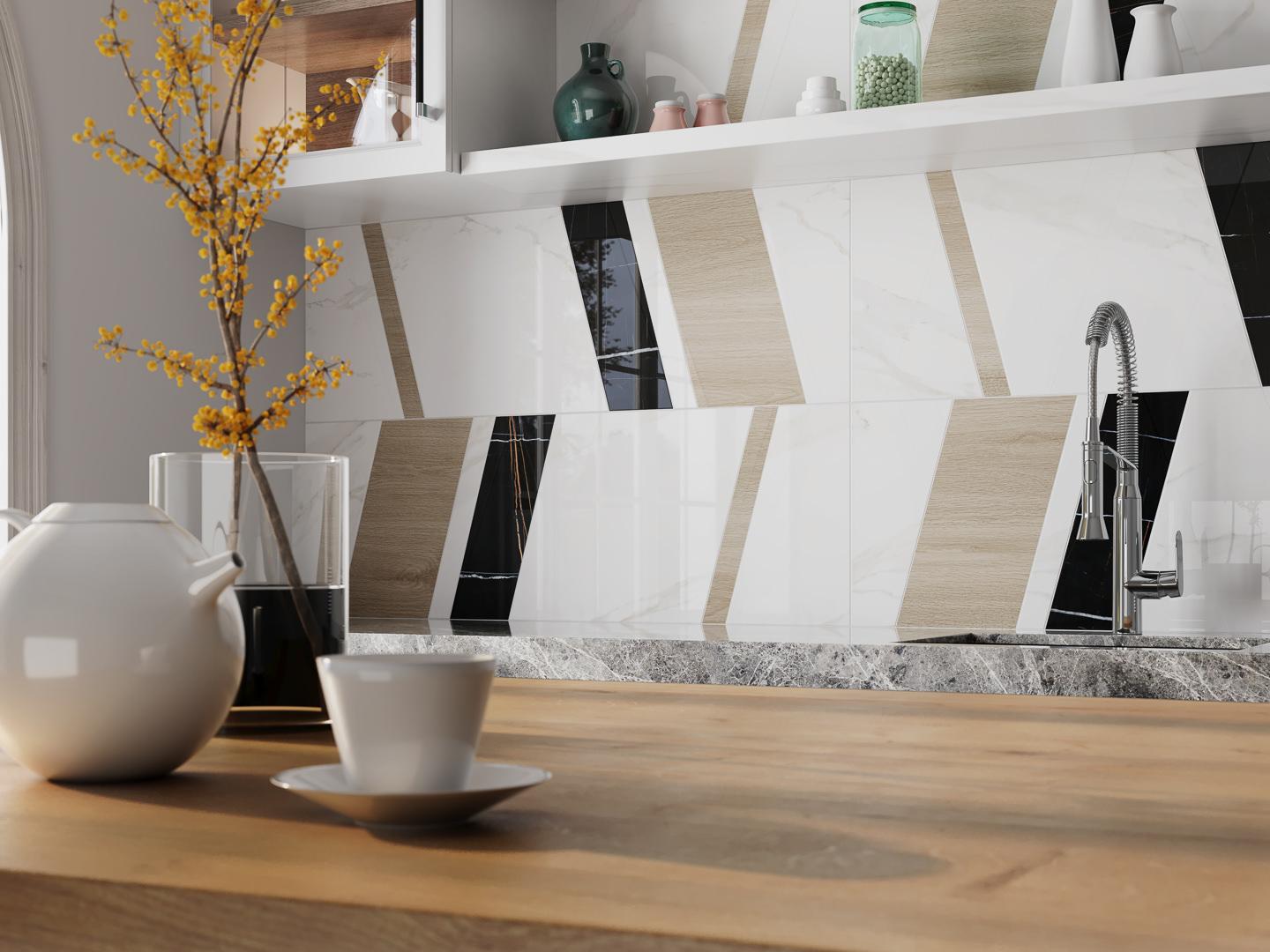 Декор Kerama Marazzi Бертран 1 микс 40x120 ID129