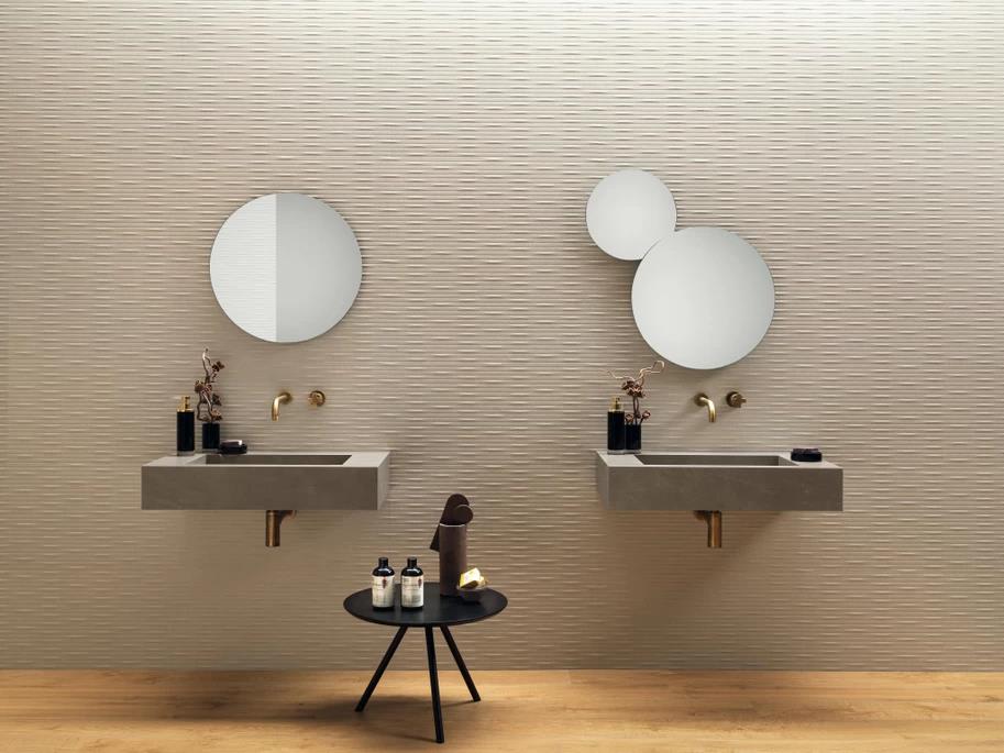 Керамическая плитка Атлас Конкорд Италия Italy 3Д Волл Карве/ 3D Wall Carve Chisel Ivory Matte 40x80 A574