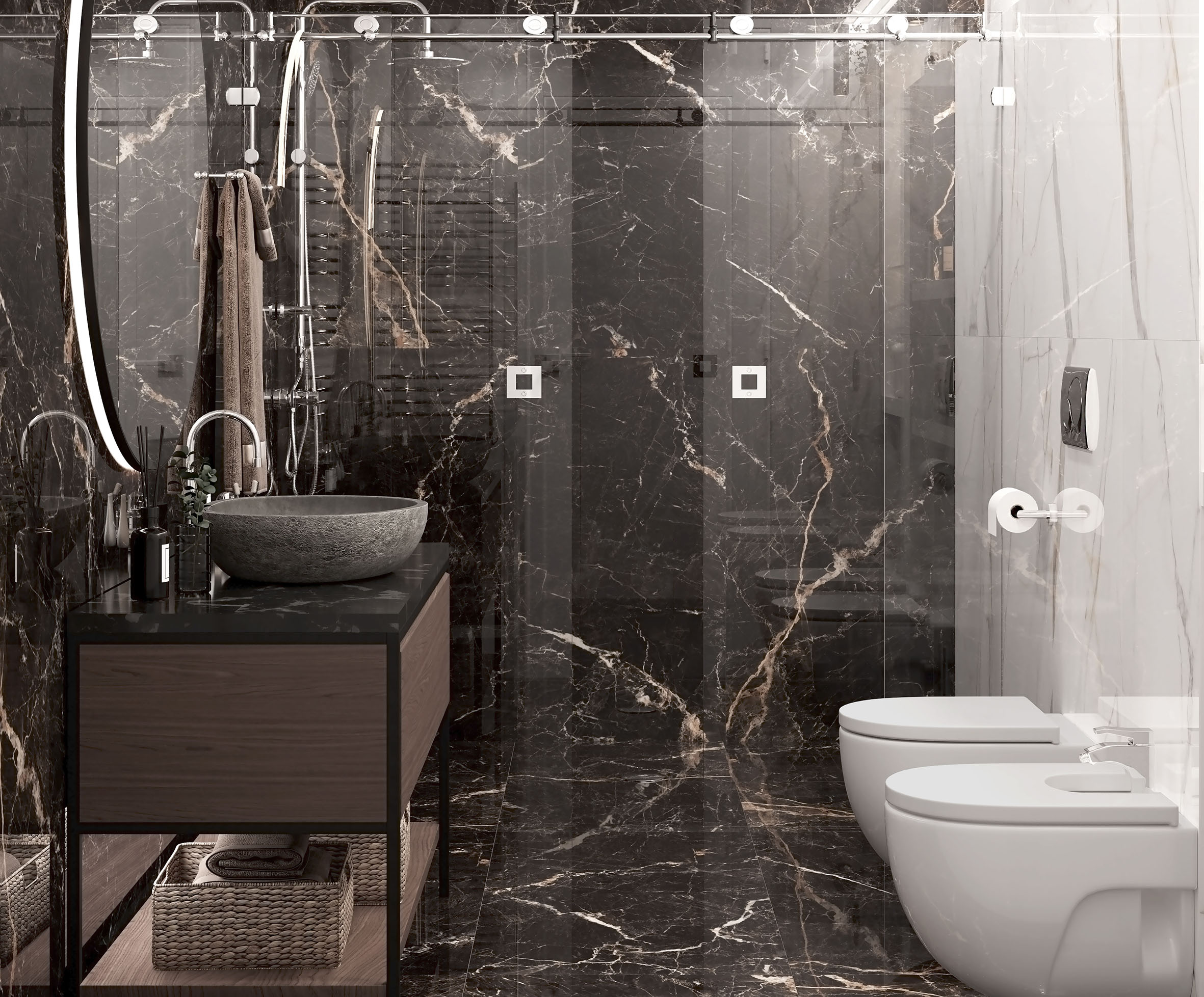 Керамогранит Laparet Xtreme Nero 60x60 полированный