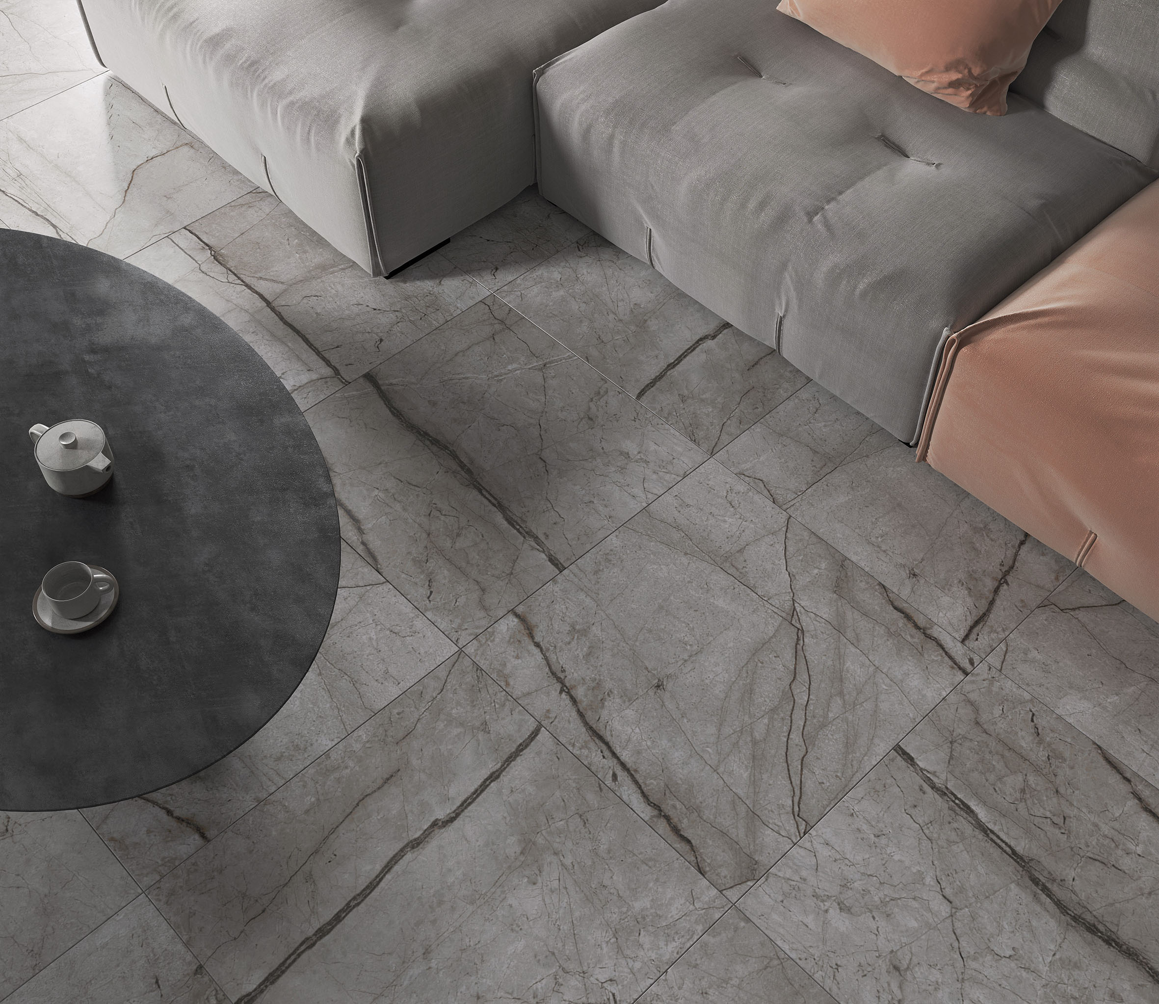 Керамогранит Laparet Obsidian Moss Gray 60x60 полированный