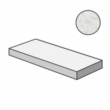 Ступень угловая левая Италон Шарм Экстра/ Charme Extra Каррара 33x120