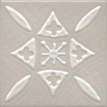 Декор Kerama Marazzi KMD3STA018GN Бахия 2 серый светлый глянцевый 9.8x9.8