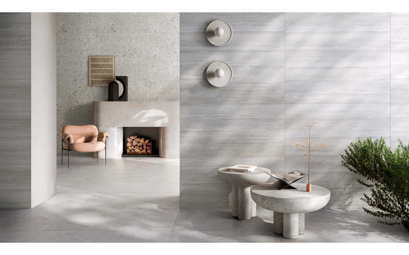 Керамогранит Vitra СтоунСистем/ StoneSystem Чеппо Ди Гре Серый 60x120 матовый рельефный