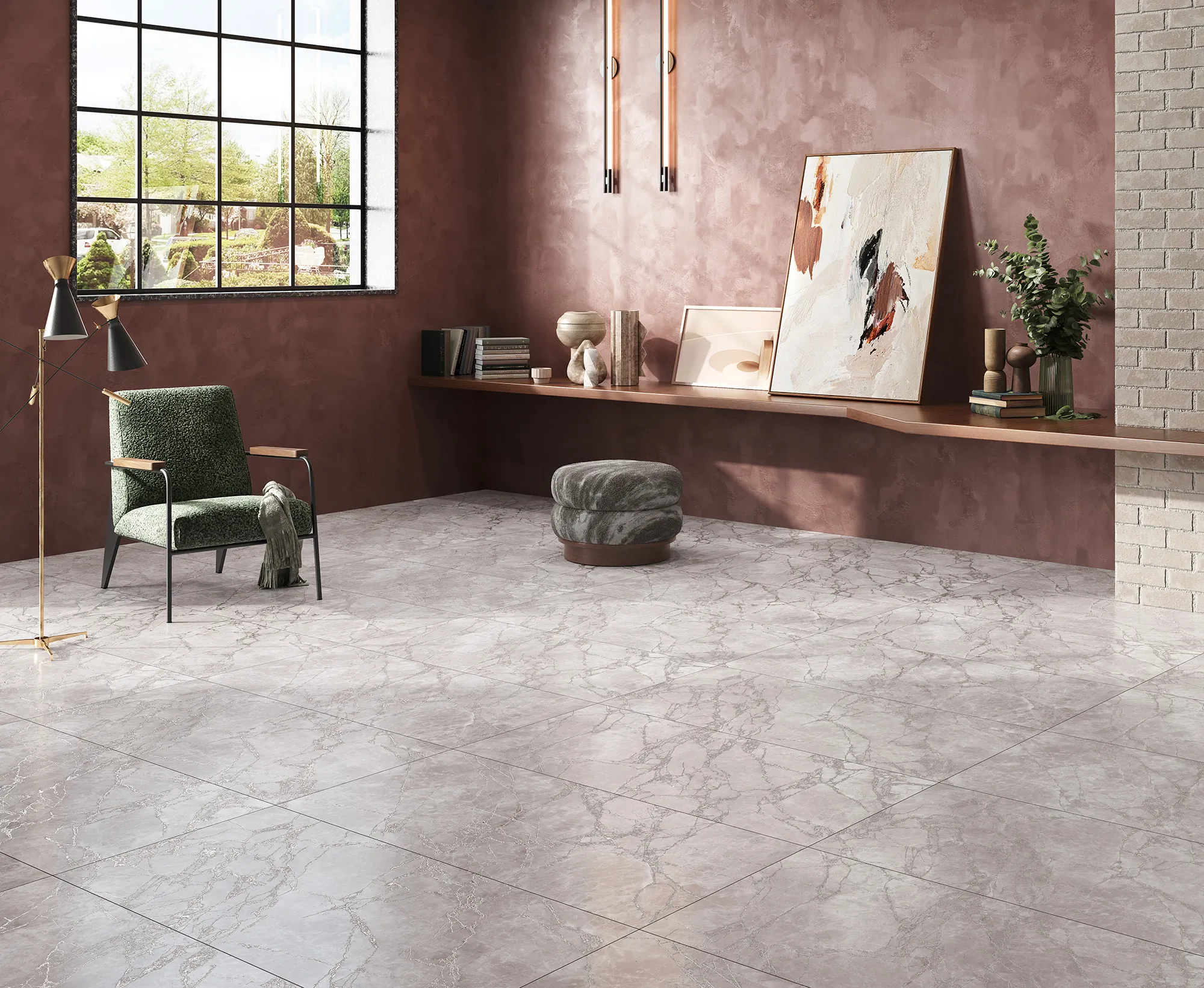 Керамогранит Аркадия Керамика CR4007-A Arctic White Carving 60x120 белый