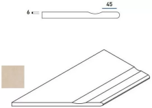 Бортик с выемкой закругленный левый Италон Материя/ Materia X2 Magnesio 30x60
