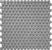 Мозаика СтарМозаик Penny Round Dark Grey Antislip (JNK82021) 30.9x31.5 серый