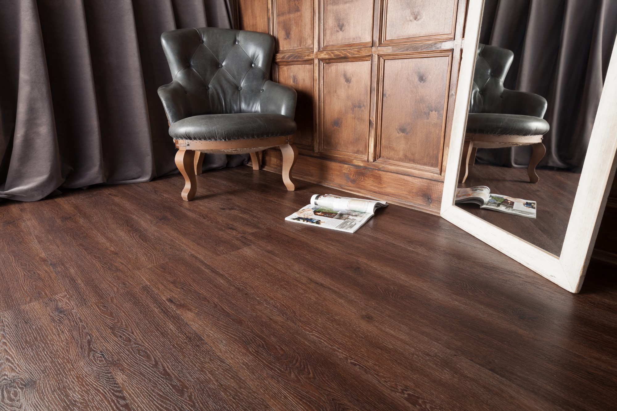Кварцвиниловая плитка Aqua Floor Нано/ Nano AF3207N 1221x180 Дуб Светлый замковый кварц винил напольный