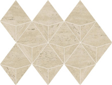 Мозаика Атлас Конкорд Италия Марвел Травертине/ Marvel Travertine Pearl Mosaico Origami 28x41.2 AF9L