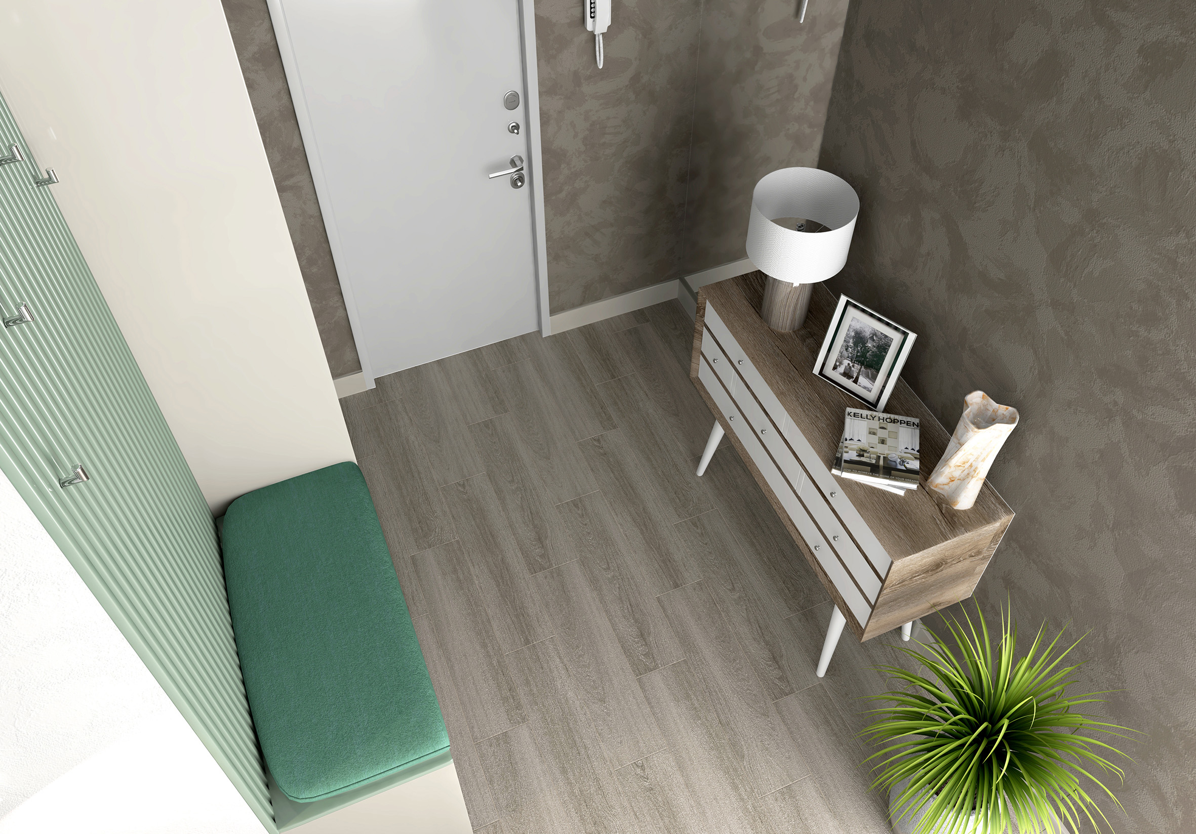 Керамогранит (SG706590R) Laparet Madera белый 20x80 матовый