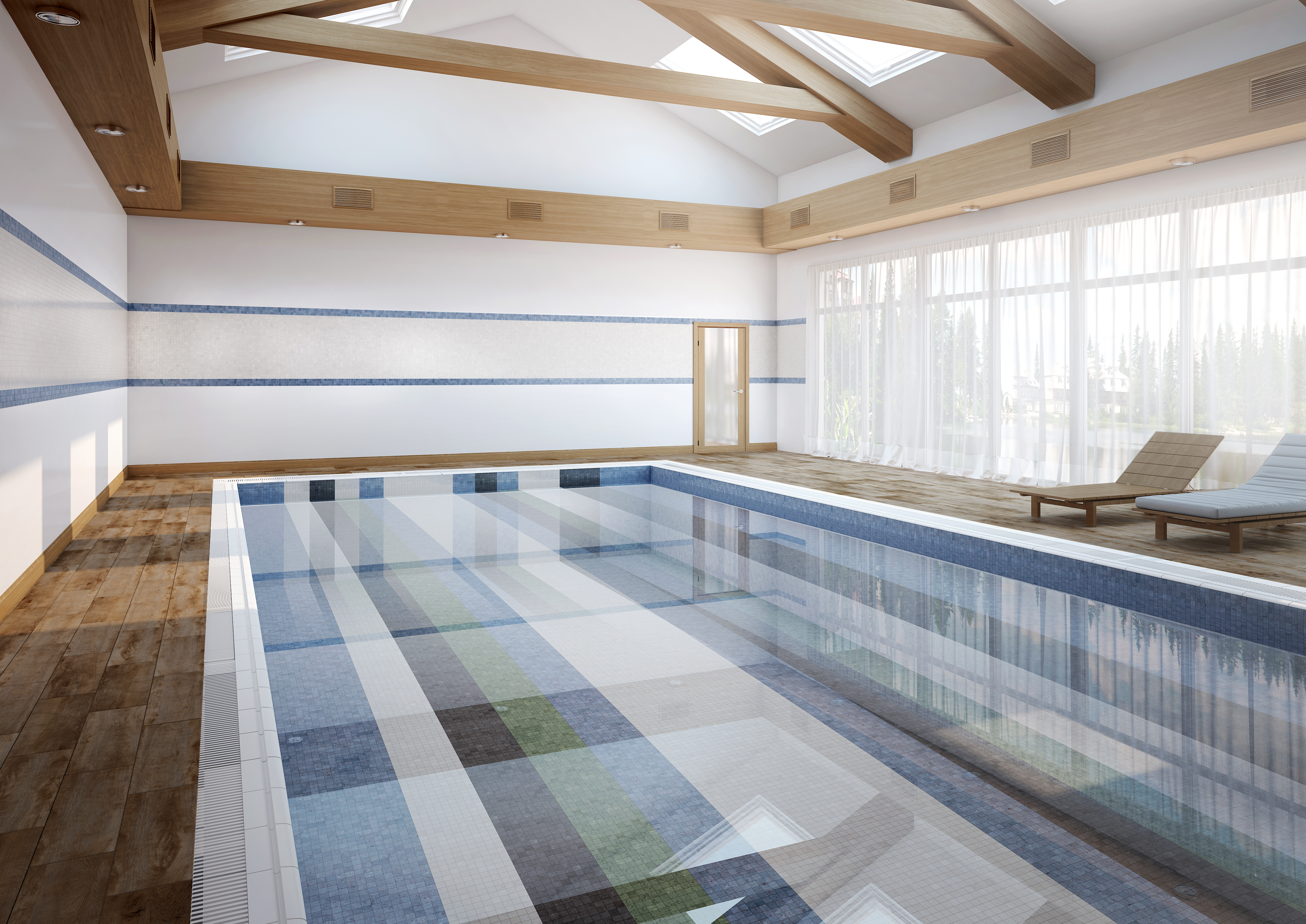 Мозаика Grasaro Travertino Blue 30x30 G-470/PR/m01/300x300x10