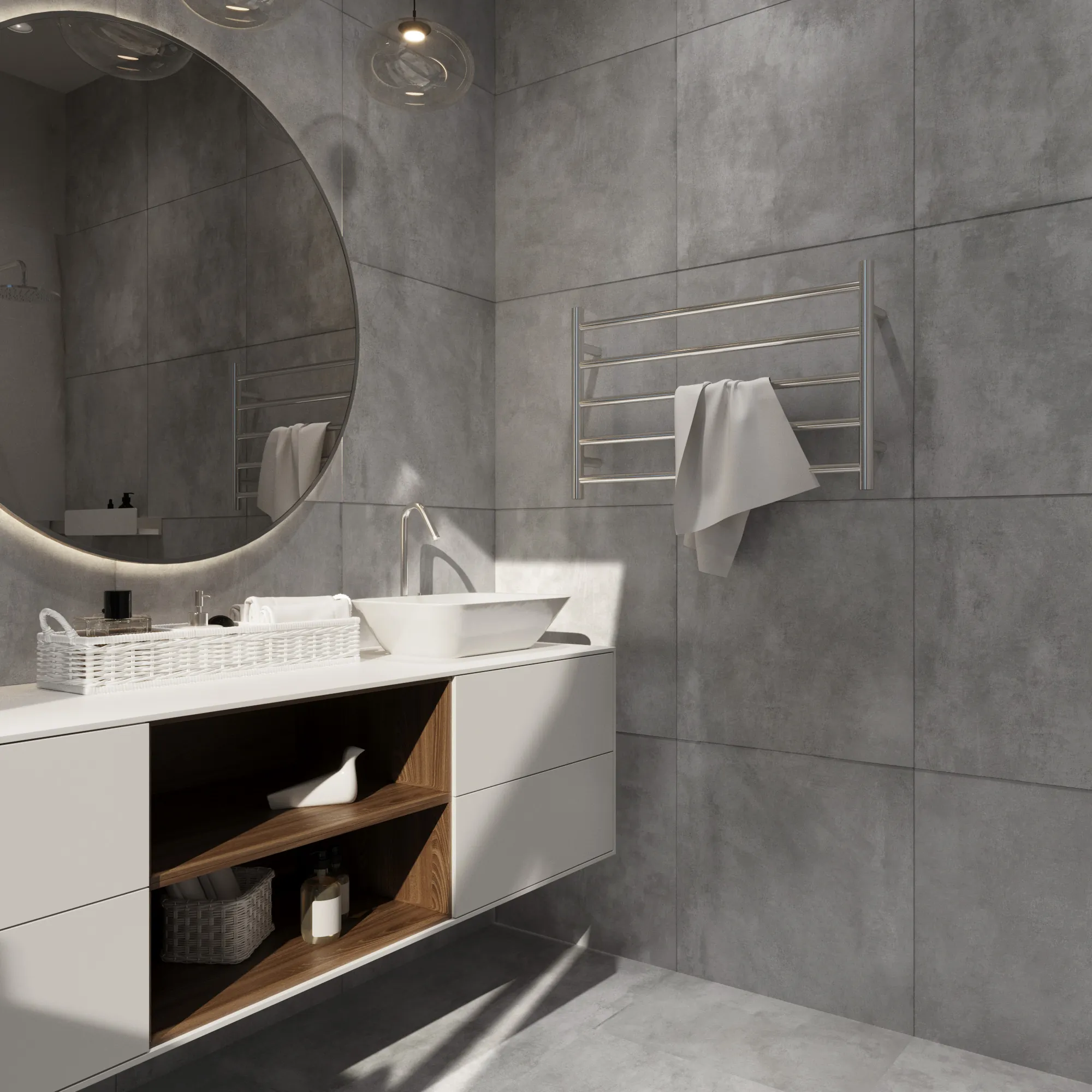 Керамогранит Аркадия Керамика RT7001-A Cementum Gris Matt Rustic 60x120 серый