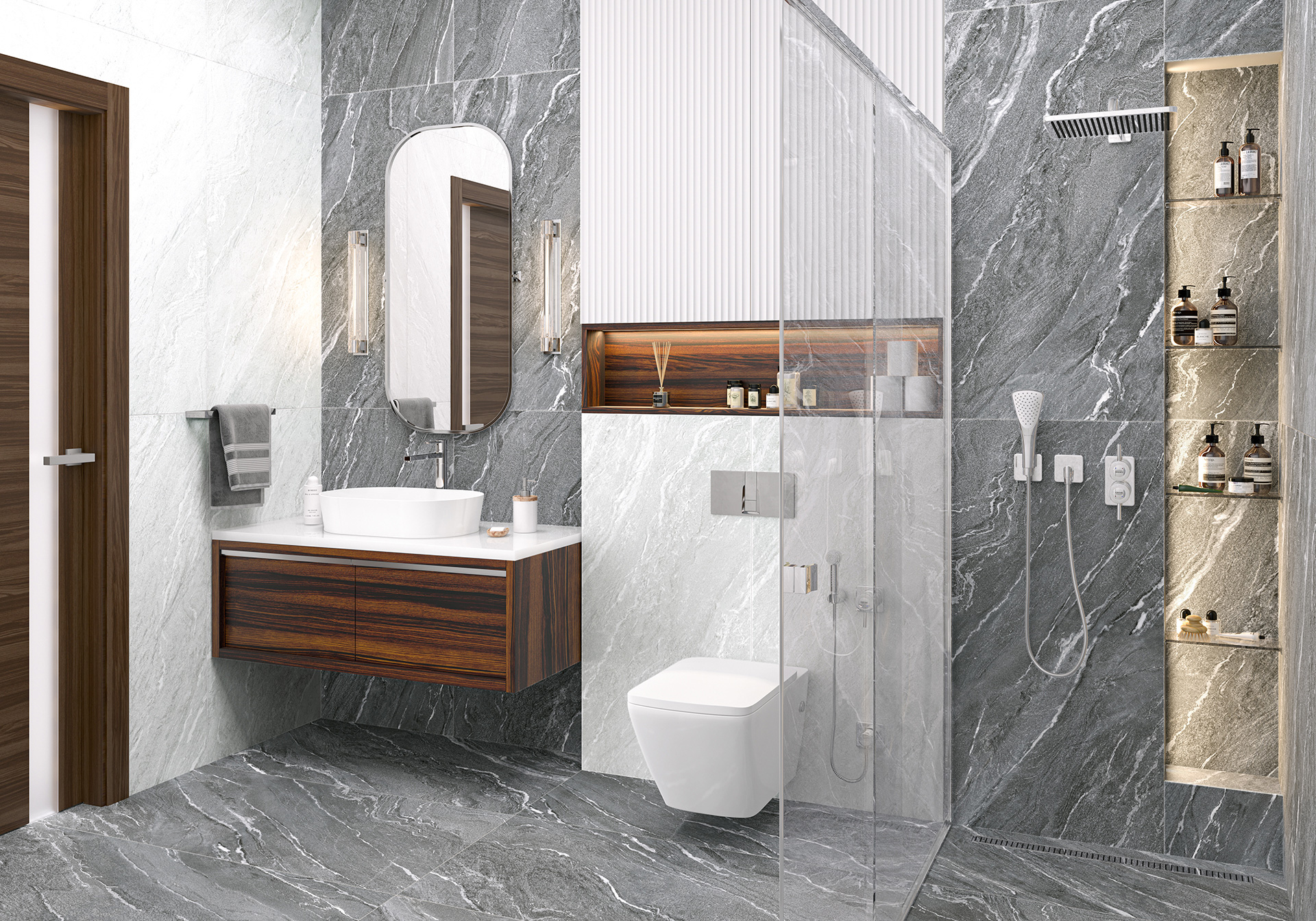 Керамогранит Альма Керамика Нексстоун/ Nexstone GFU6060NXT70R черный 60x60