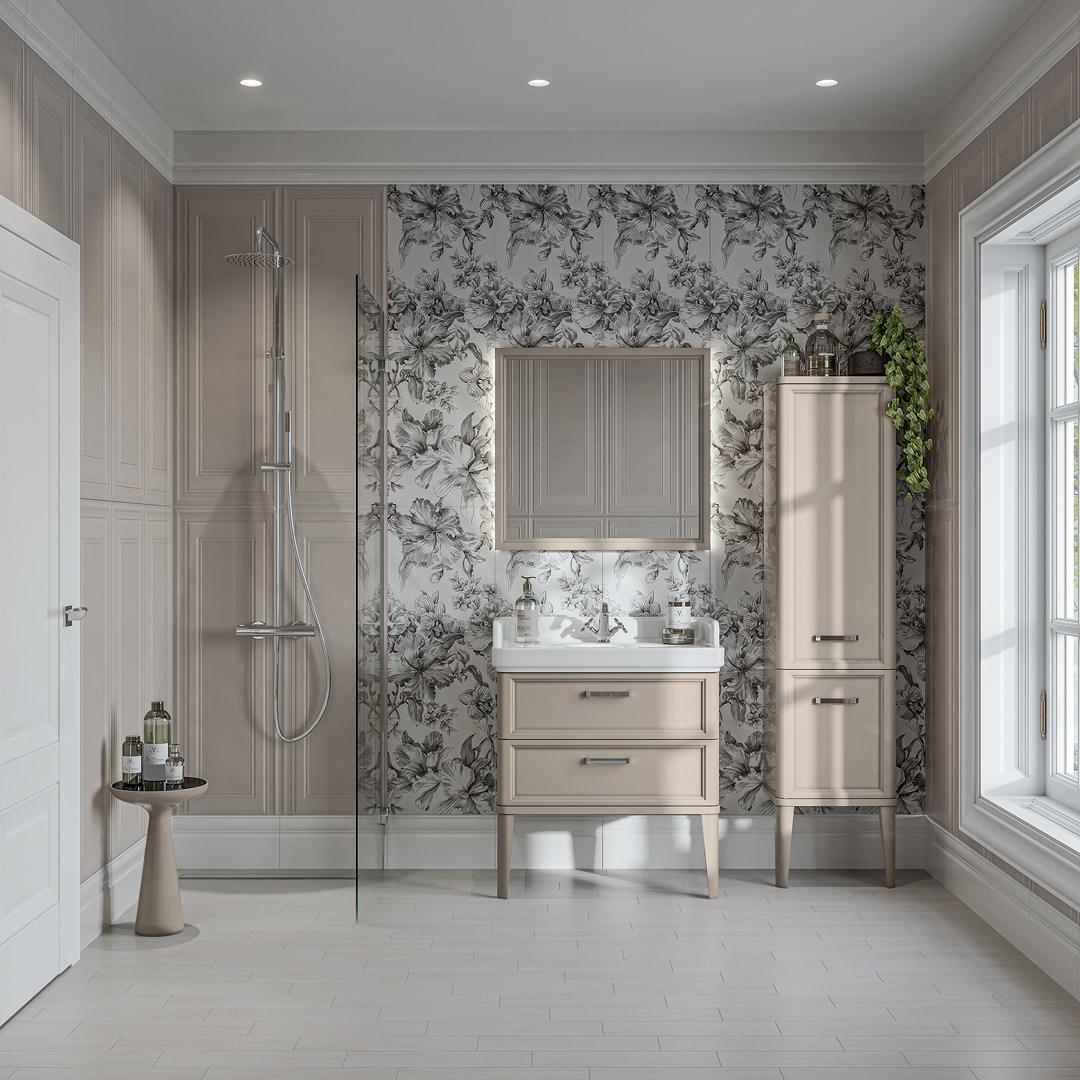 Декор Kerama Marazzi 14042R\3F Монфорте белый панель обрезной 40x120