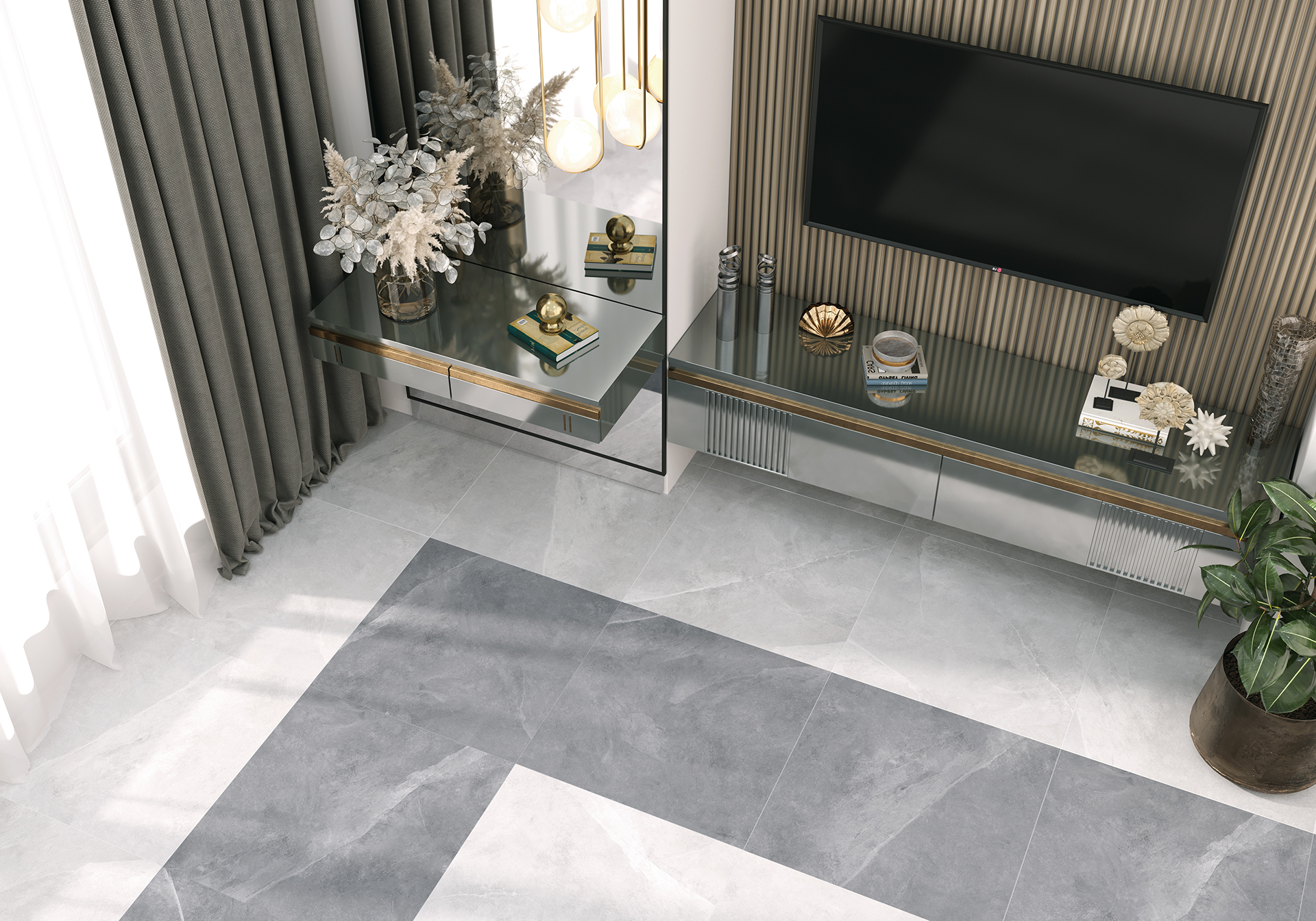 Керамогранит Альма Керамика Базальто/ Basalto GFU6060BST04R бежевый 60x60