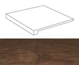 Ступень угловая левая Атлас Конкорд Италия Этик/ Etic Palissandro Scalino Angolare Sx ANC0 22.5x22.5