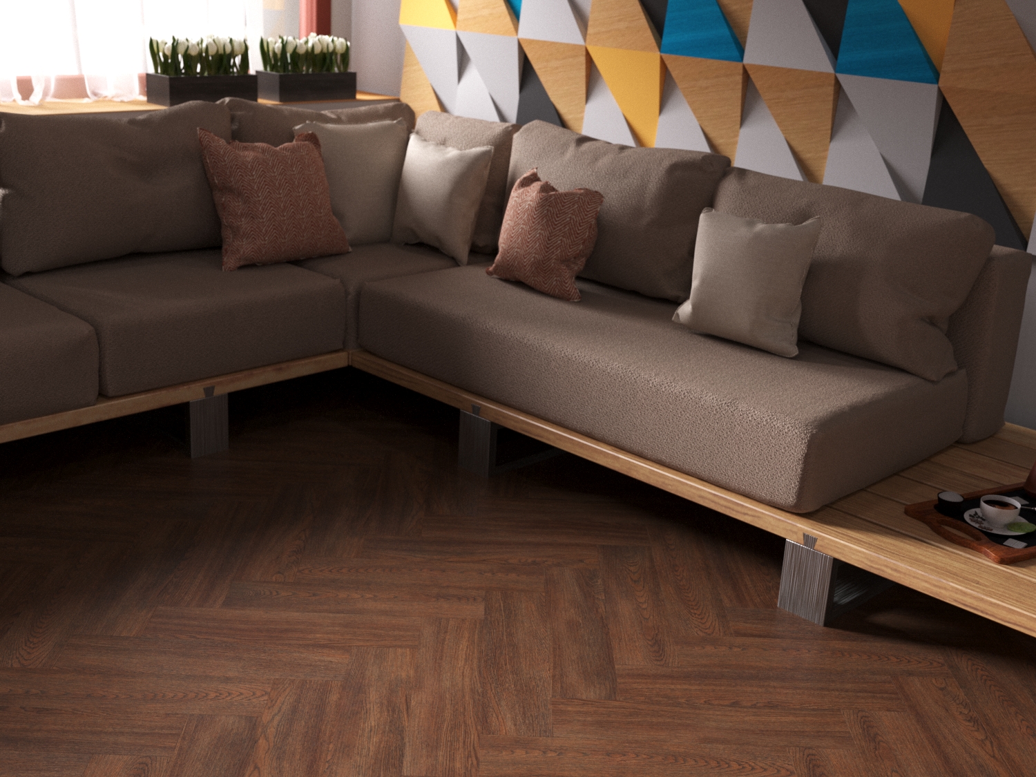 Кварцвиниловая плитка Fine Floor Craft Short Plank FF-016 Дуб Виндзор кварц винил напольный