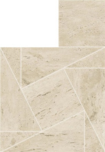 Мозаика Атлас Конкорд Италия Марвел Травертине/ Marvel Travertine Pearl Mosaico Tessellation 22x31.6 AF9I