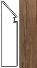 Ступень левая Атлас Конкорд Италия Etic Noce Hickory Battiscopa Sag.Sx AV8E 7.2x30