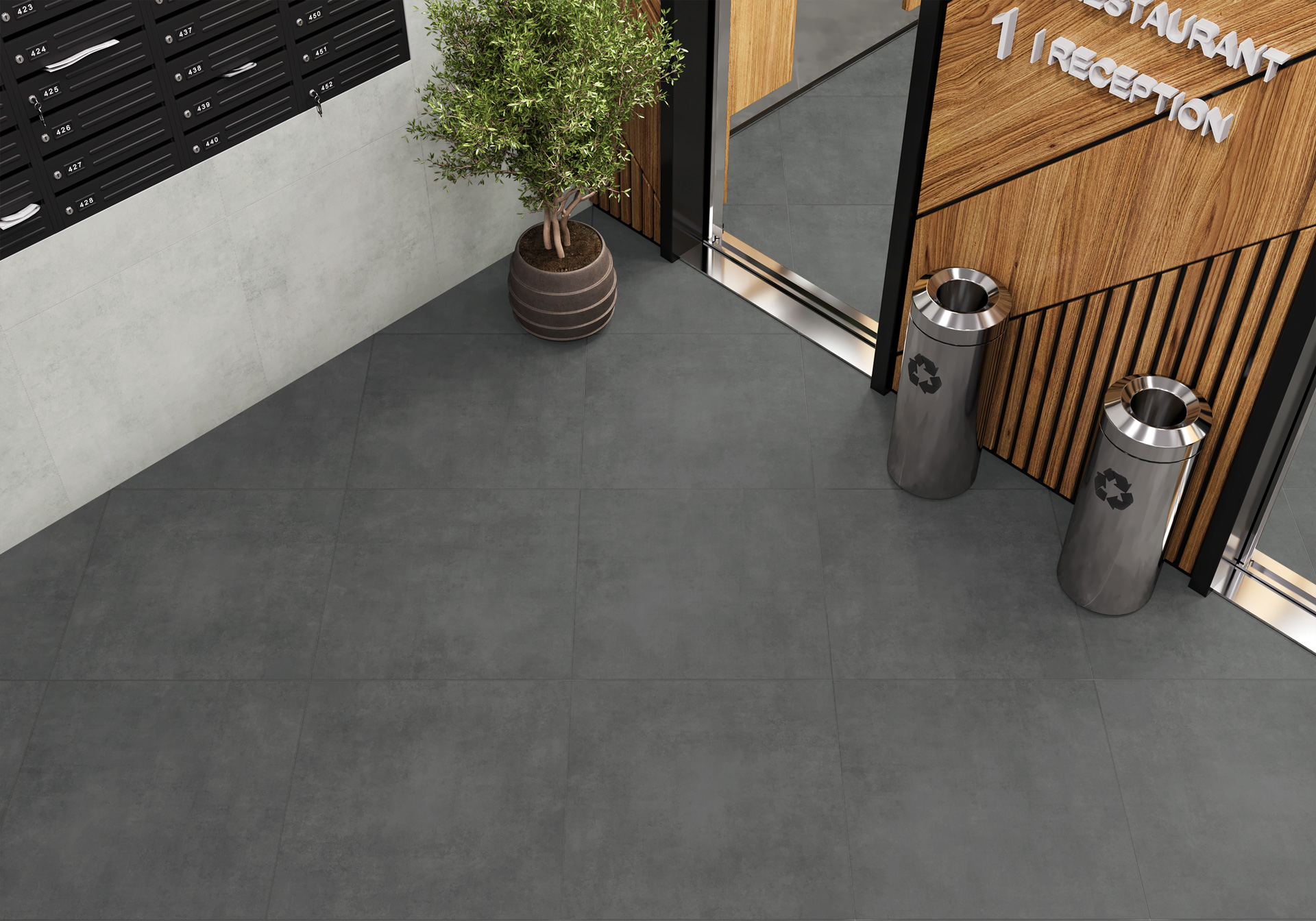 Керамогранит Artkera Group Цемент Про/ Cement Pro Лайт Грей GP6060CEM15M серый 60x60