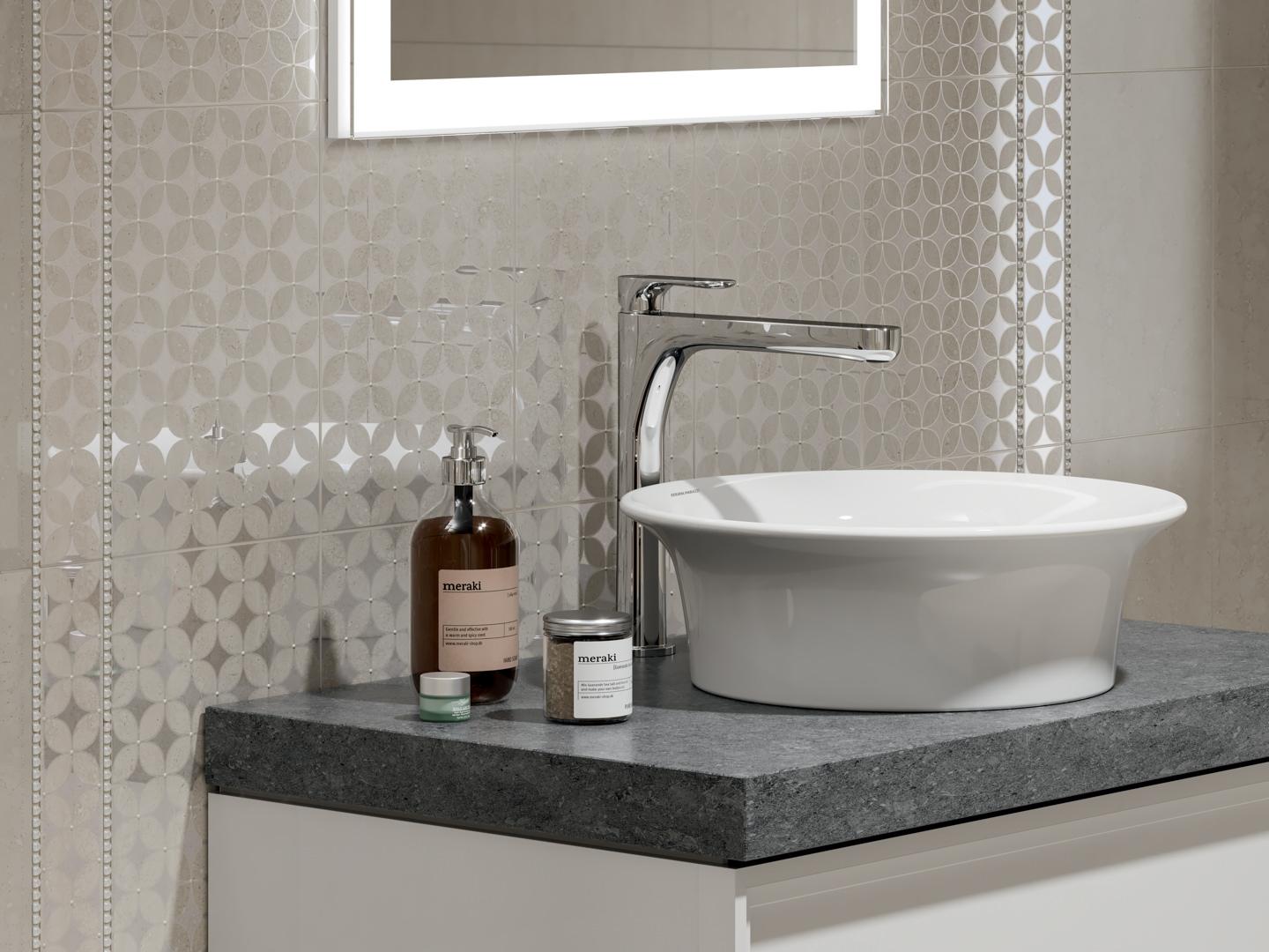 Декор Kerama Marazzi Туф бежевый светлый глянцевый 20x30 OS\A216\8340