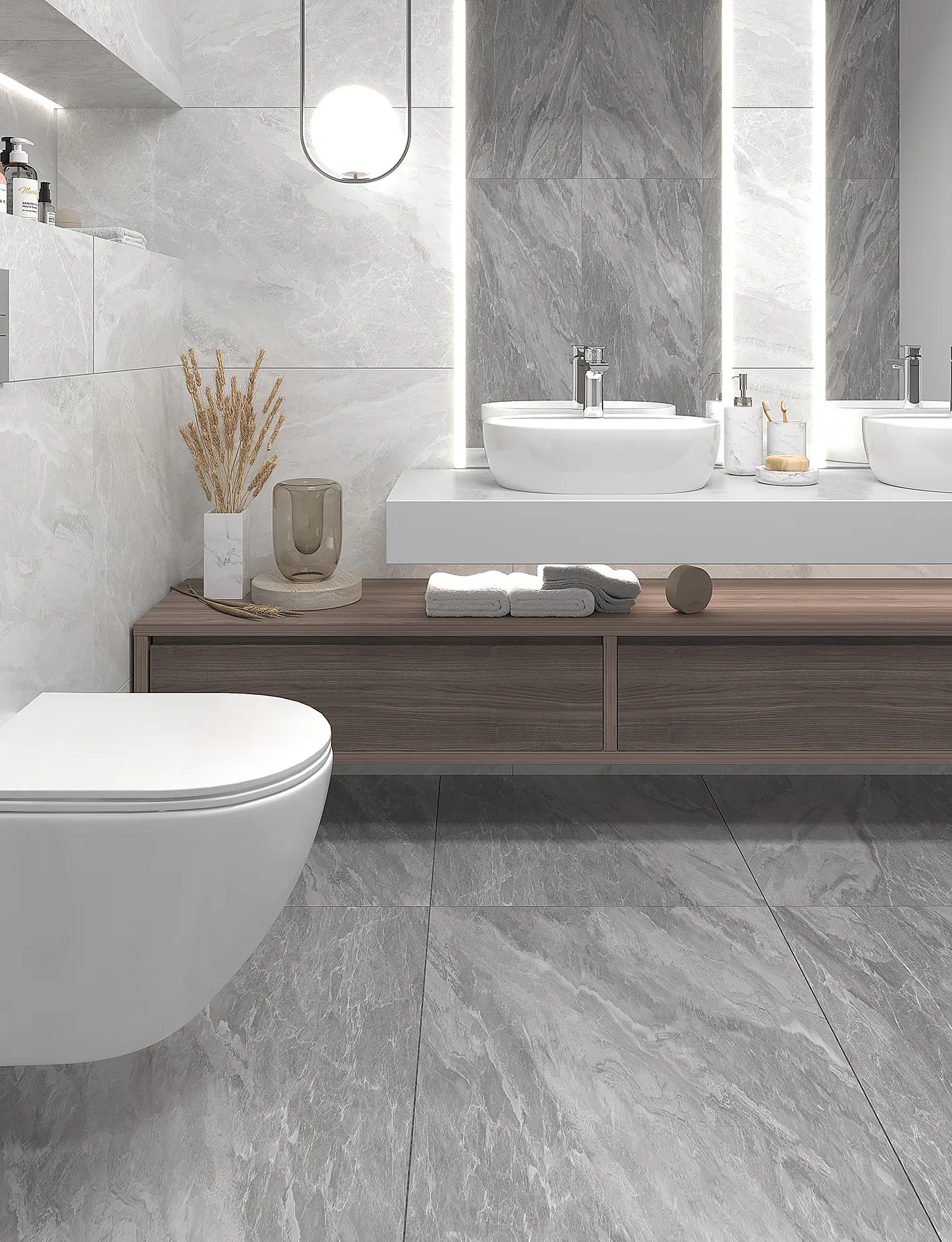 Керамогранит Старо Antisky Light Grey Satin 60x120 серый