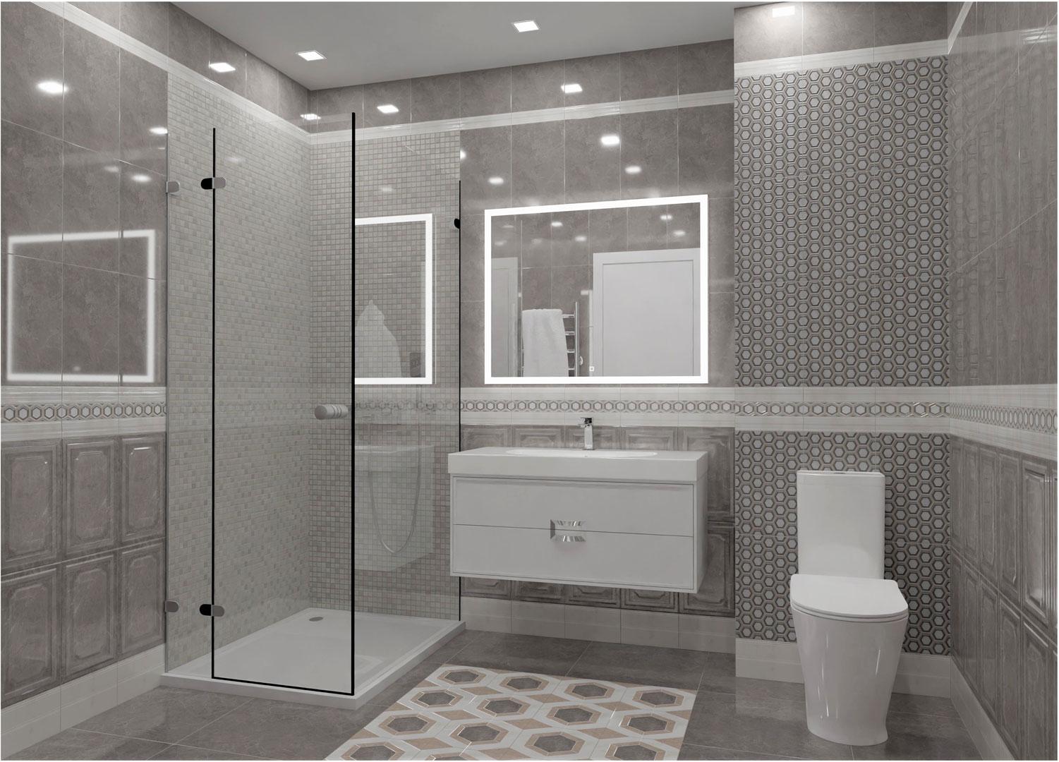 Керамическая плитка Kerama Marazzi 6343 Гран Пале белый 25x40