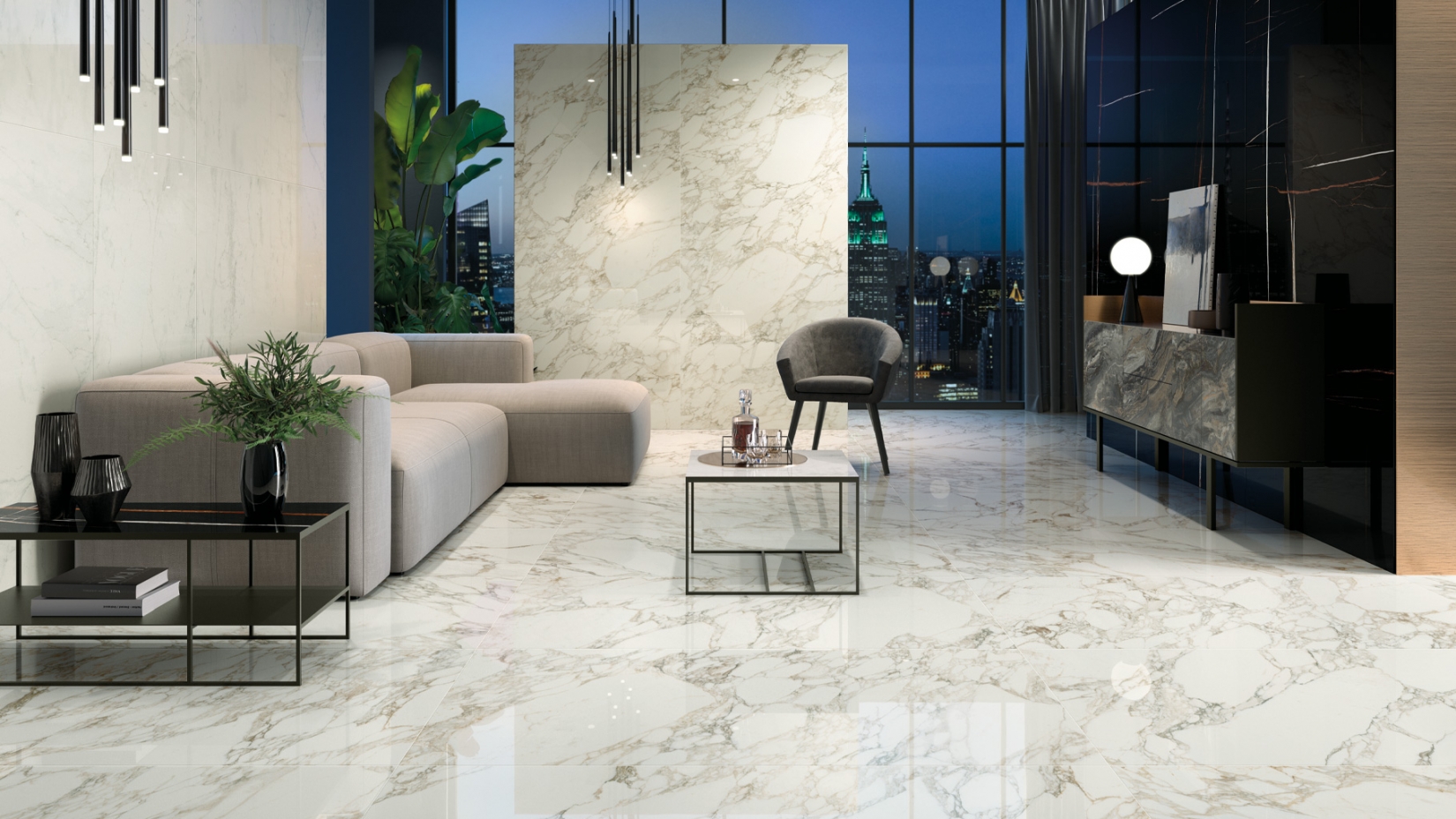 Керамогранит Италон Шарм Делюкс/ Charme Deluxe Крим Ривер 60x120