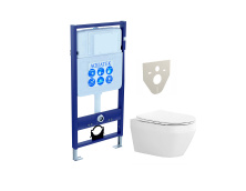 SET AQUATEK ЛЕЯ (рама AQUATEK Standard INS-0000012 (без клавиши и крепежа)+унитаз ЛЕЯ AQ1199-00)
