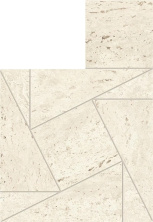 Мозаика Атлас Конкорд Италия Марвел Травертине/ Marvel Travertine White Mosaico Tessellation 22x31.6 AF9G