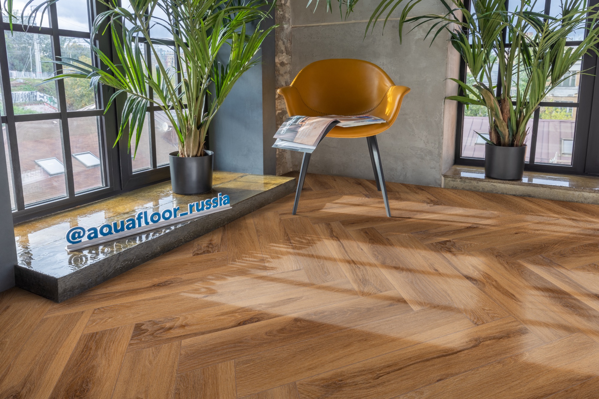 Кварцвиниловая плитка Aqua Floor Спейс Паркет Лайт/ Space Parquet Light AF4501PQL 610x122 Дуб Светлый замковый кварц винил напольный