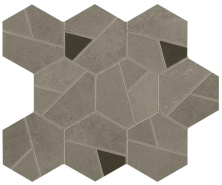 Мозаика Атлас Конкорд Италия Буст Про/ Boost Pro Taupe Mosaico Hex Coffee 25x28.5 A0QP