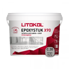 Затирка эпоксидная + клей Литокол EPOXYSTUK X90 10кг С.30 Grigio Perla