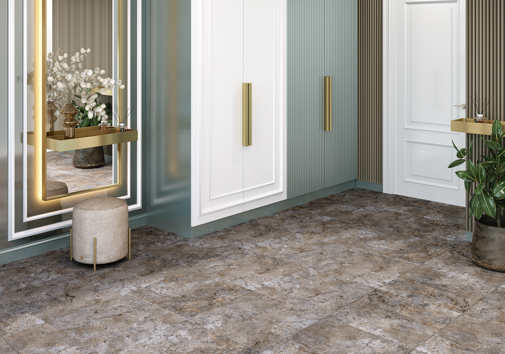 Керамогранит Альма Керамика Индастрио/ Indastrio GFU60120IND40R коричневый 60x120