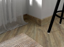 Плинтус ПВХ FineFloor Wood FF-1507 Дуб Карлин