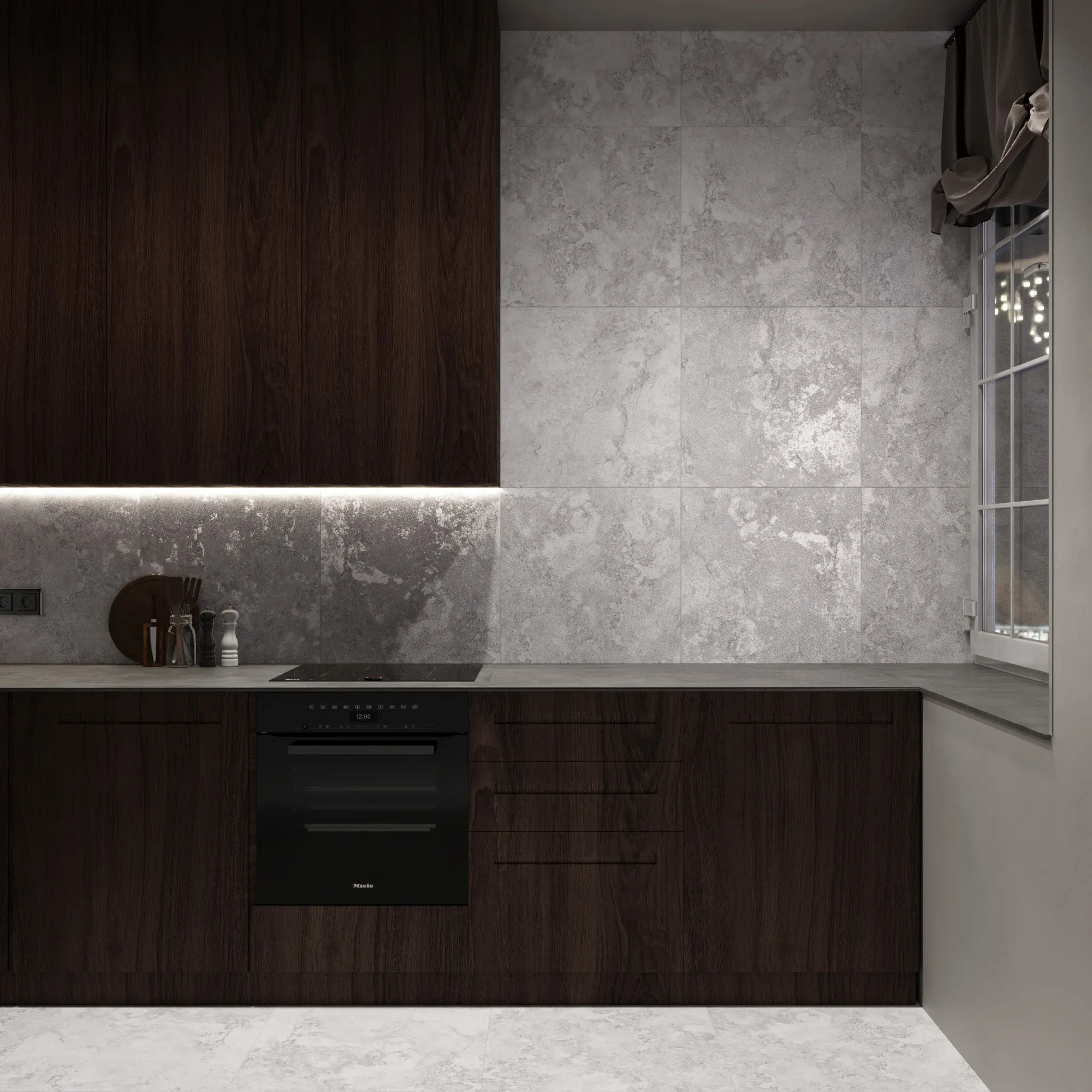 Керамогранит Аркадия Керамика CR6012-A Seastone Beige Carving 60x60 бежевый