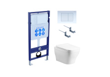 Set AQUATEK АМАДЕО cm (рама AQUATEK Standard INS-0000012 с звукоиз.прокладкой+крепеж KKI-0000002+кнопка KDI-0000009+унитаз АМАДЕО AQ1180-00 с крышкой-сиденьем soft-close)