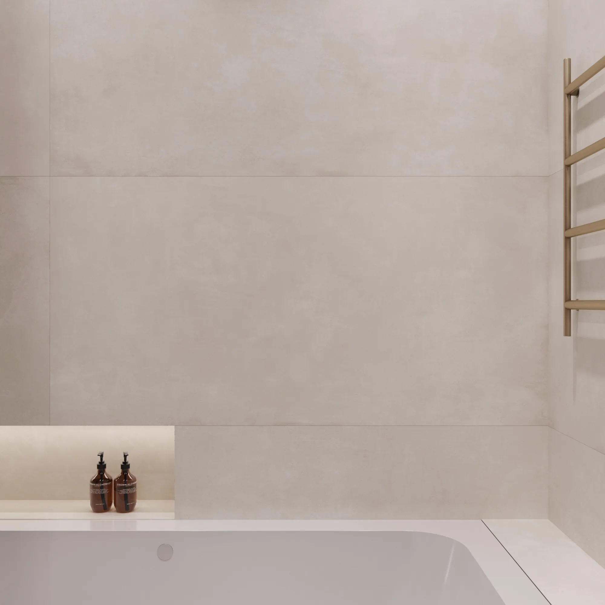 Керамогранит Креанза CZ-RT04-B Cement Bianco Matt Rustic 80x160 белый