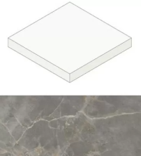 Ступень угловая Атлас Конкорд Италия Marvel Fior di Bosco Scalino Angolare Silk AGJH 33x33