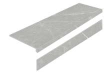 Ступень Старо Dakota Gris с подступенником 32x120 серый