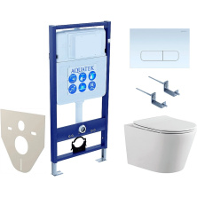 SET AQUATEK ВЕГА-1905-013 (рама AQUATEK Standard INS-0000012 с клавишей KDI-0000013 и крепежом KKI-0000002+унитаз ВЕГА AQ1905-00)