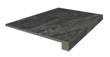 Ступень фронтальная ColiseumGres Флоренция/ Firenze Nero 33x90